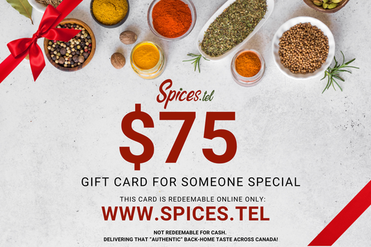 $75 Spices.tel Digital Gift Card