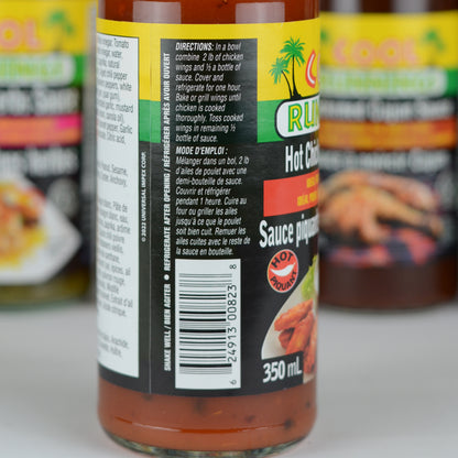 Hot Chicken Wing Sauce - Cool Runnings - 350ml