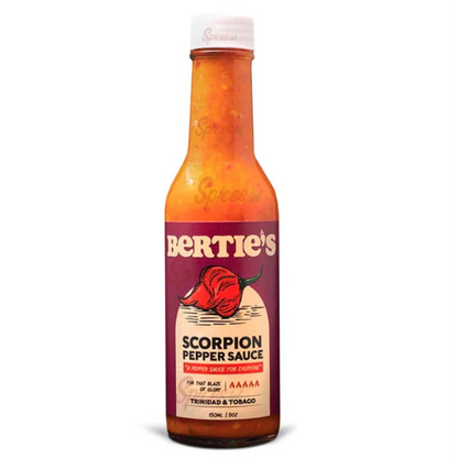 Scorpion Pepper Sauce - Bertie's - 150ml