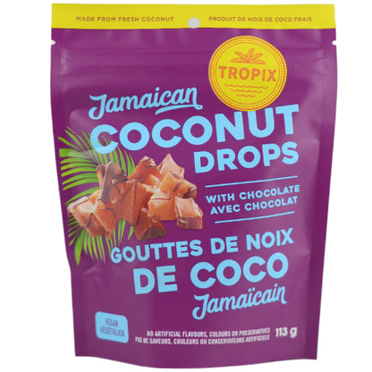 Chocolate Coconut Drops - Tropix - 113g