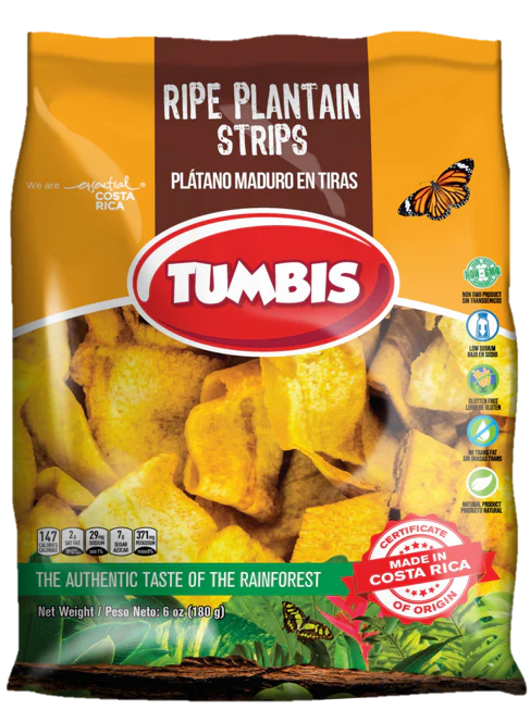 Ripe Plantian Strips - Tumbis - 180 G